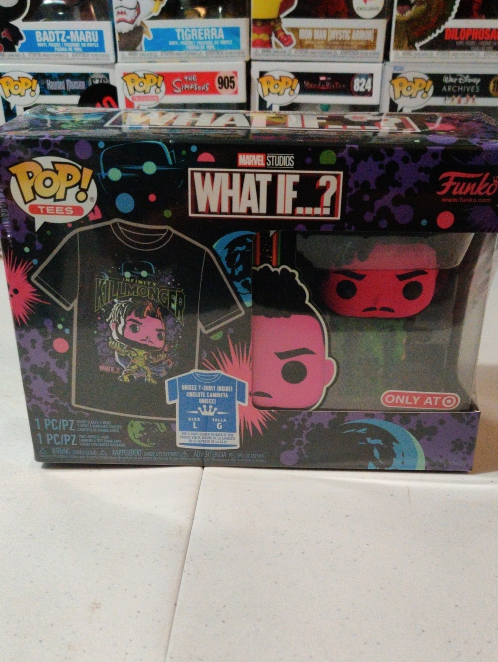 Funko Tees Marvel What If...? Kids Graphic T‑Shirt - Black with Neon Print